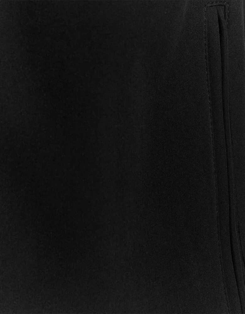 Solid Patterned Full Zipper Waist Coat with Zipped Pocket