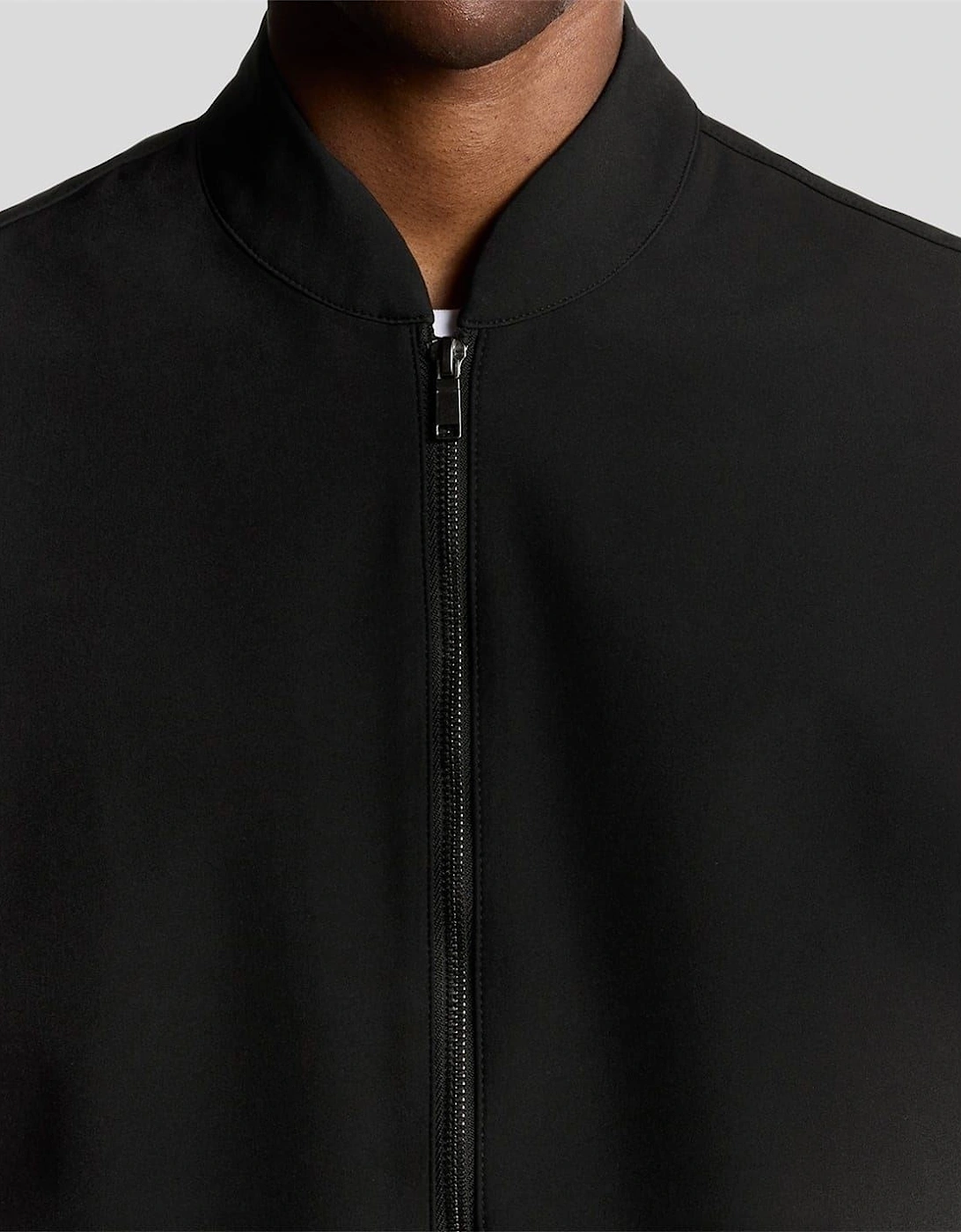 Solid Patterned Full Zipper Waist Coat with Zipped Pocket