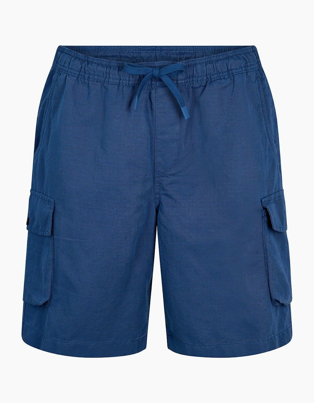 Timberland Men's Navy Solid Patterned Cargo Casual Shorts - Size: 32/30/31