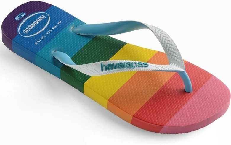 Womens Hav. Top Pride Allover Blue 35 36 Flip Flops