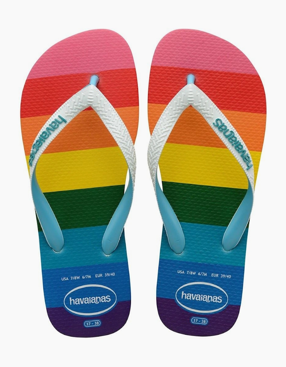 Womens Hav. Top Pride Allover Blue 35 36 Flip Flops