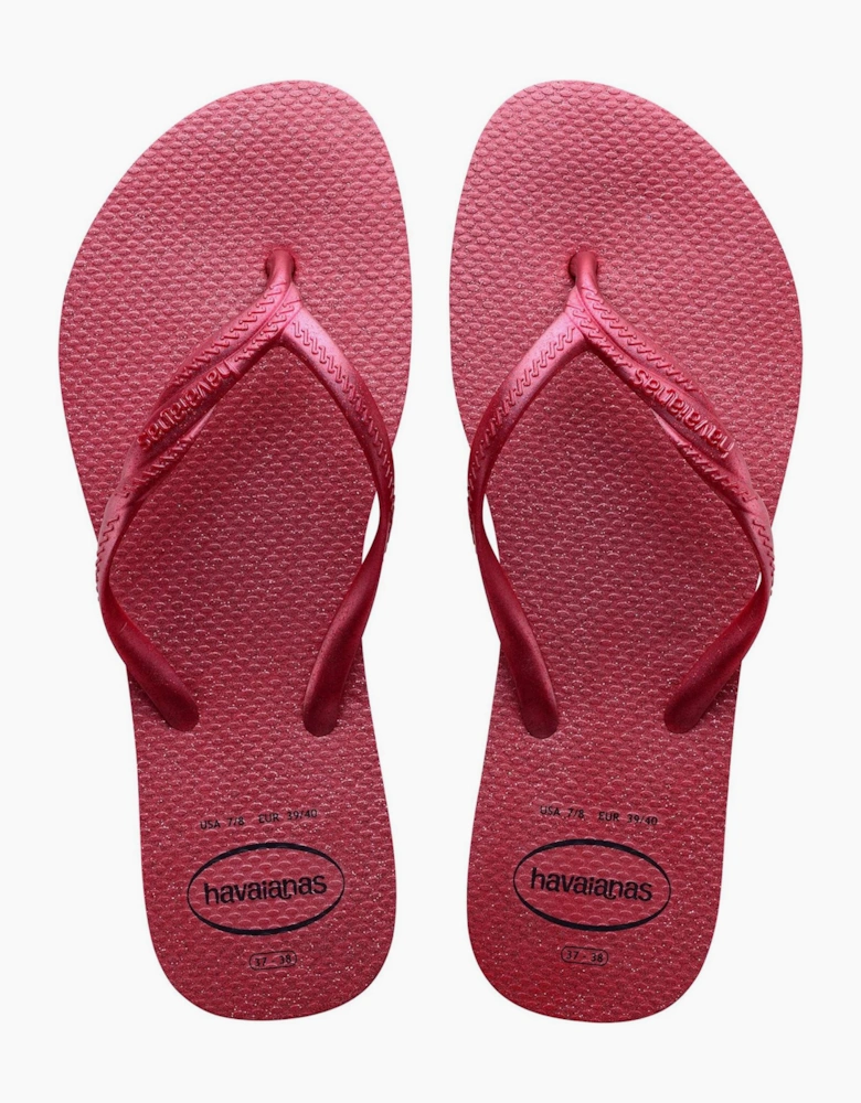 Womens Hav. Fantasia Gloss Pink Paradise 4 Flip Flops
