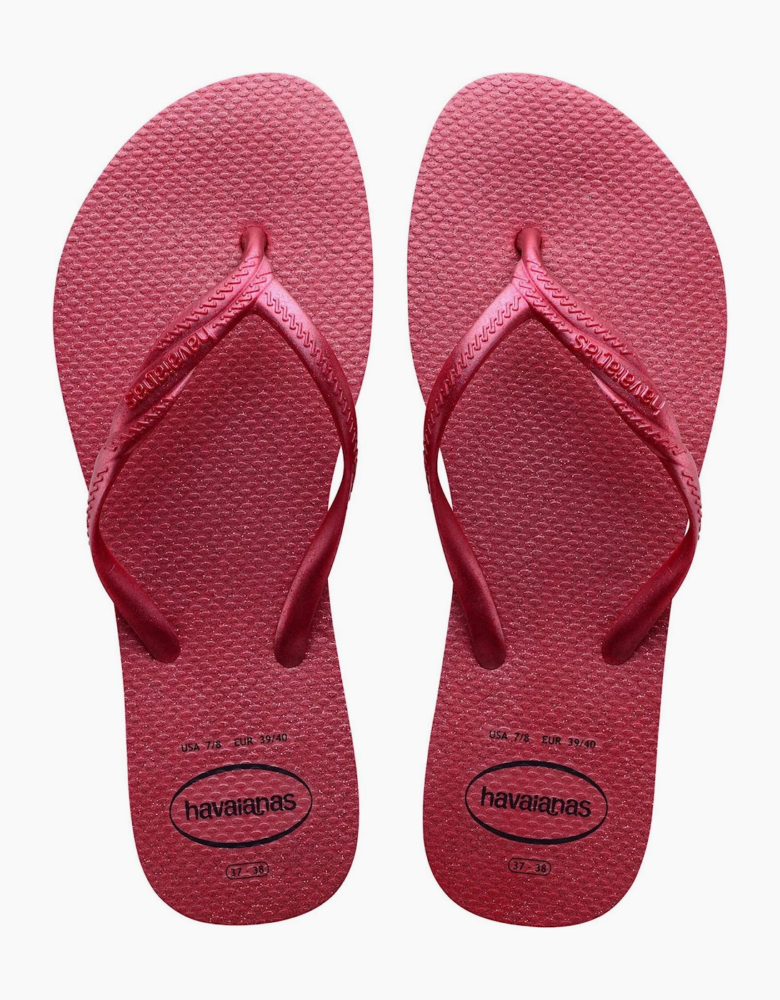 Womens Hav. Fantasia Gloss Pink Paradise 4 Flip Flops