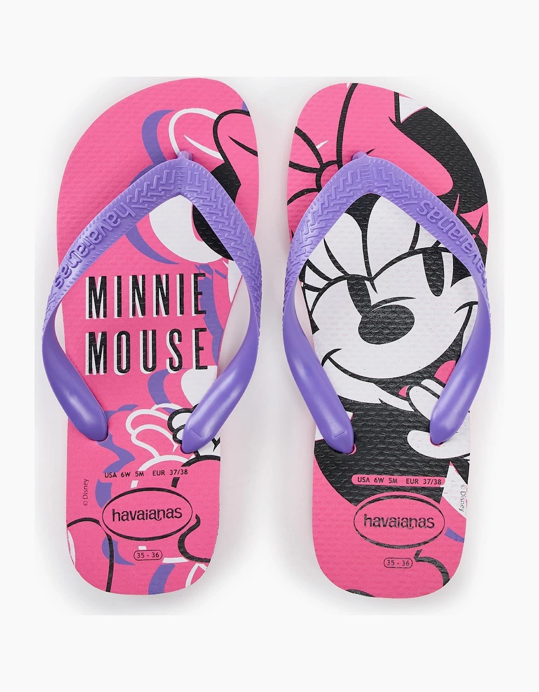 Mickey Mouse Graphic Flip Flops