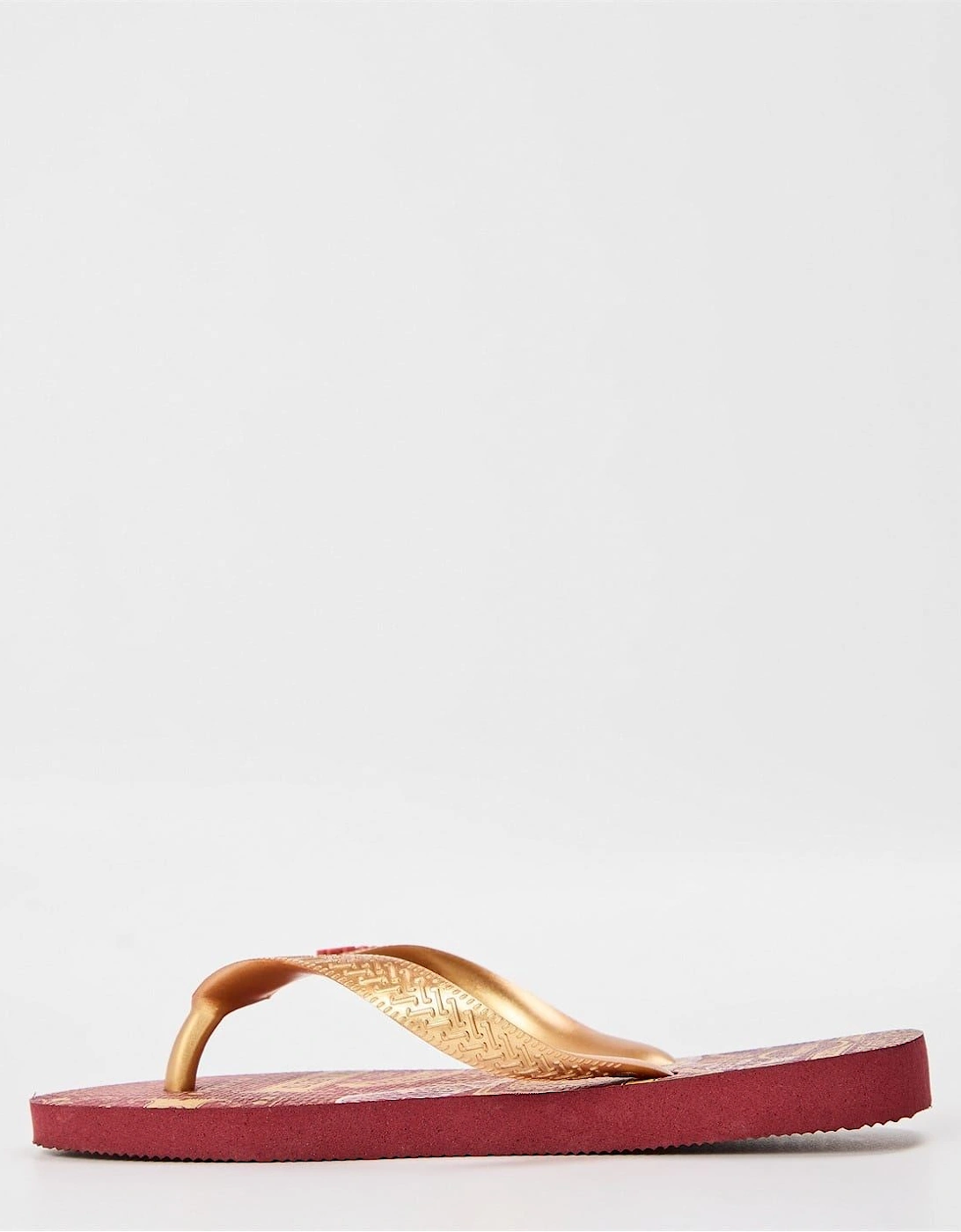 Hogwarts Graphic Print Flip Flop Sandals