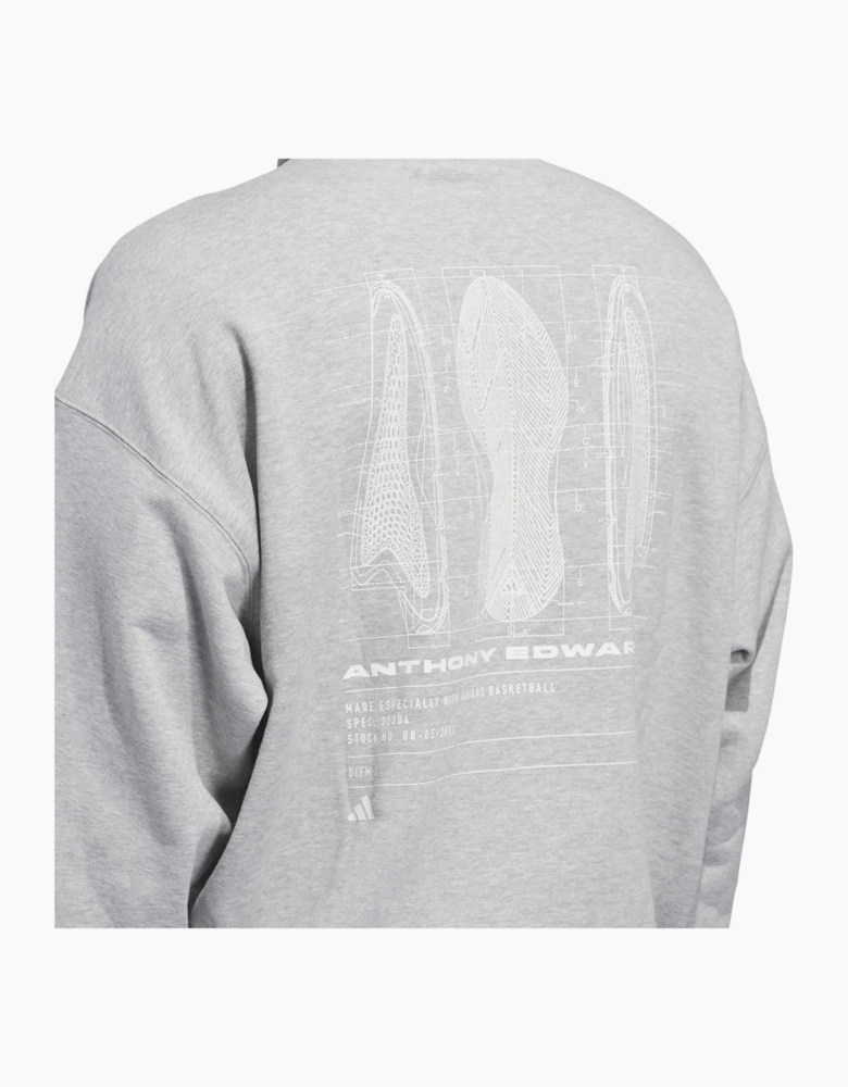Graphic Hooded Neck Long Sleeve Oversized Sweatshirt