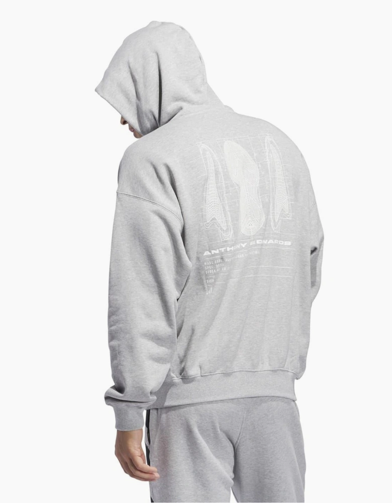Graphic Hooded Neck Long Sleeve Oversized Sweatshirt