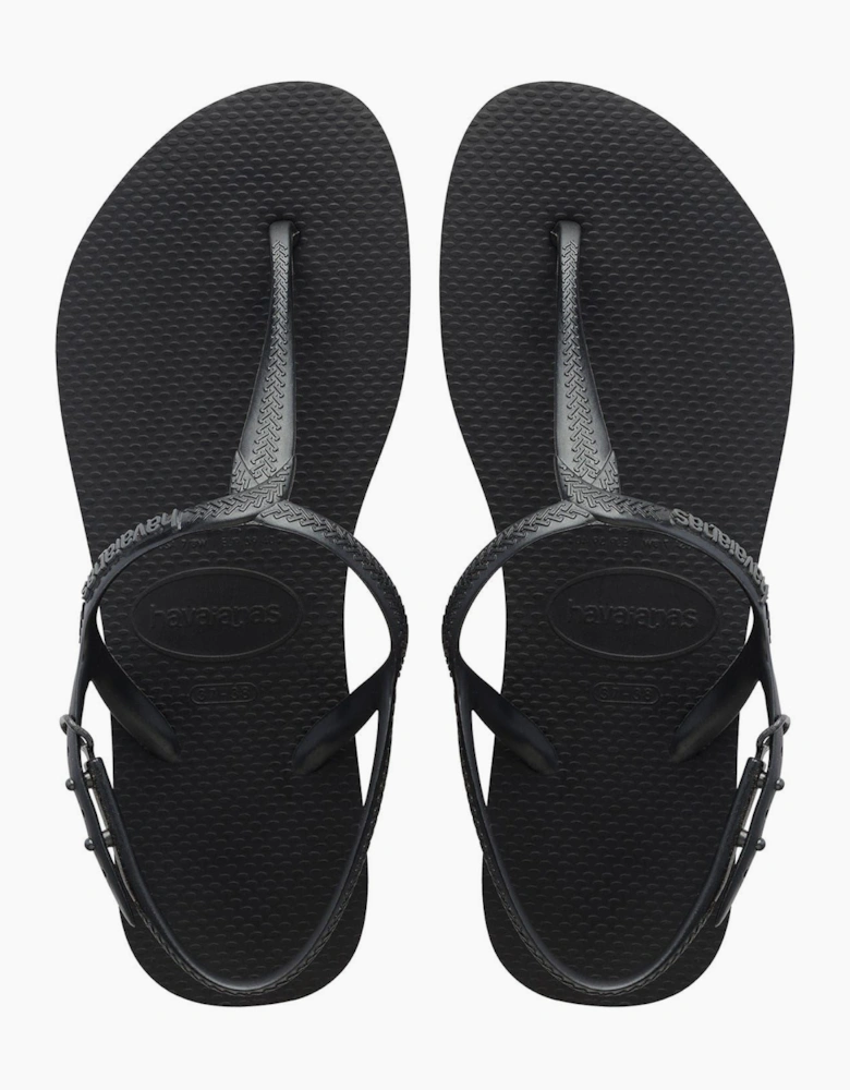 Womens Hav. Twist Black 35 36 Flip Flops