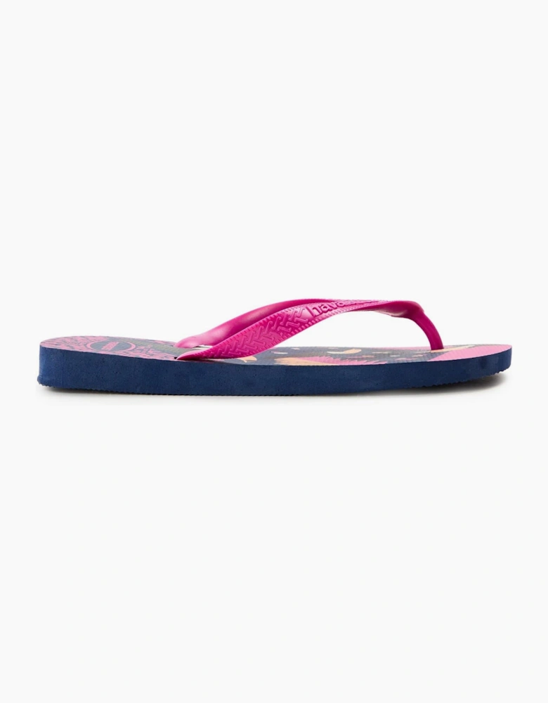 Graphic Print Thong Toe Flip Flop Sandals