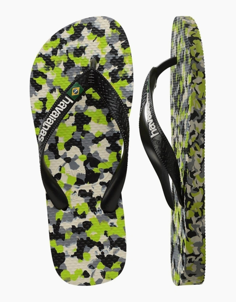 Hav. Brasil Tech Ii Navy Blue 33 34 Flip Flops Womens