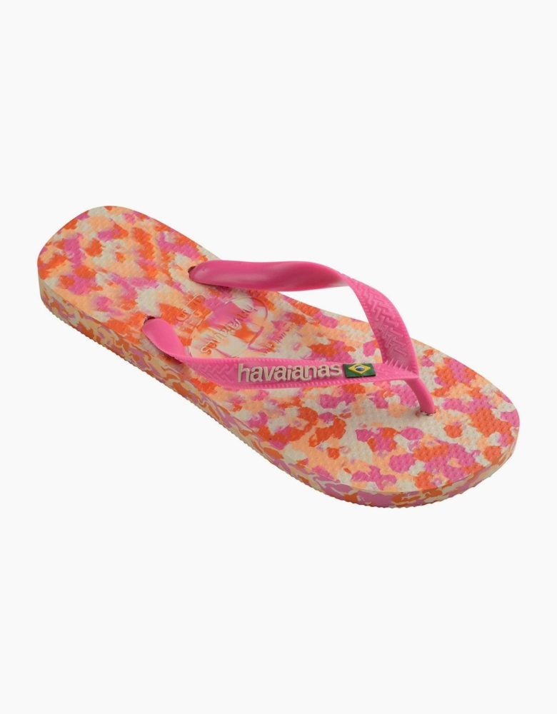 Hav. Brasil Tech Ii Navy Blue 33 34 Flip Flops Womens