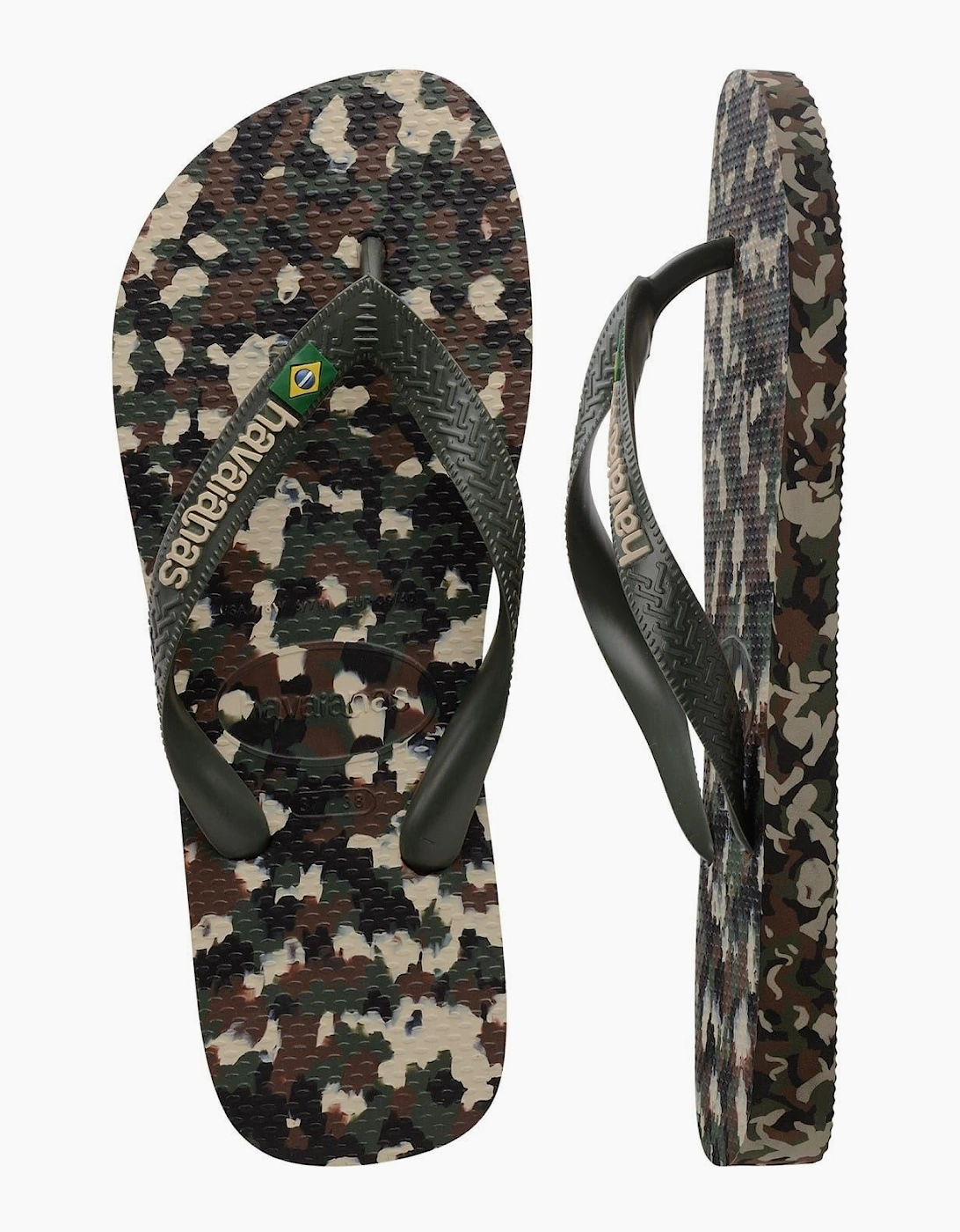 Hav. Brasil Tech Ii Navy Blue 33 34 Flip Flops Womens
