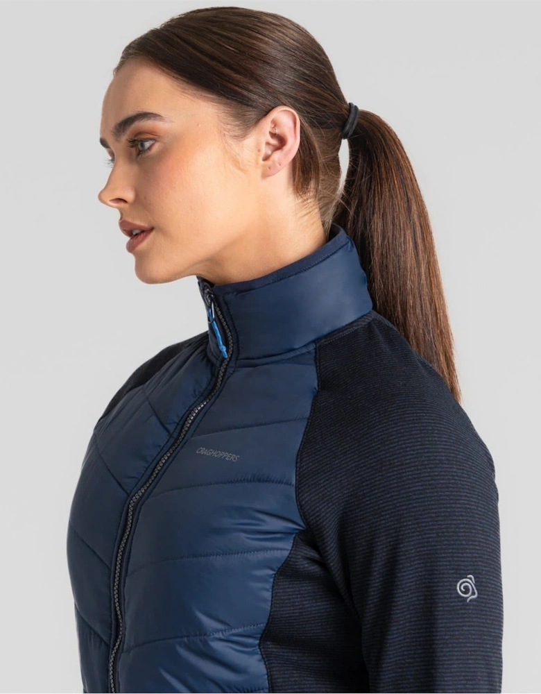 Crmla Solid Patterned Zipped Pocket Hybrid Jacket