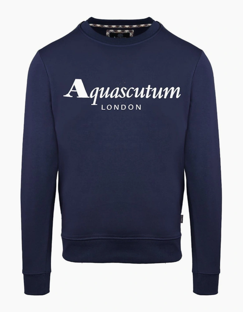 Lacoste Lettering Crew Neck Long Sleeve Sweatshirt