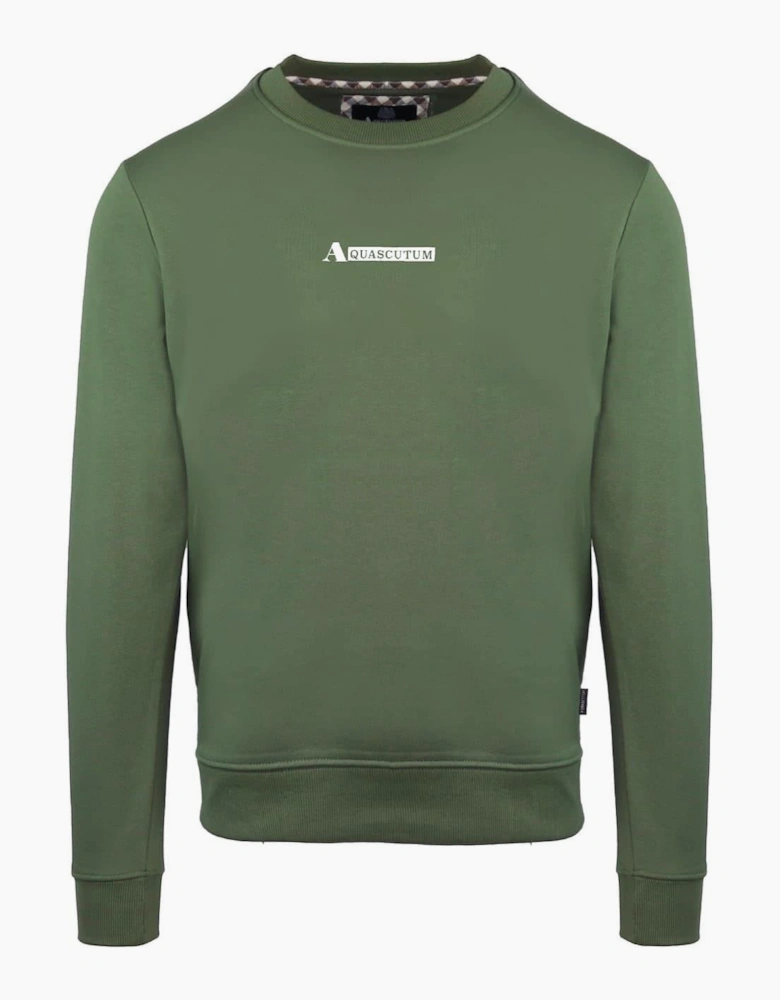 Crew Neck Ribbed Collar Long Sleeve Sweatshirt