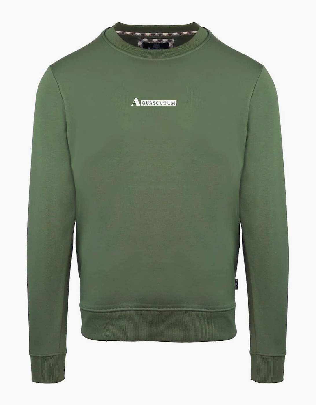 Crew Neck Ribbed Collar Long Sleeve Sweatshirt, 2 of 1