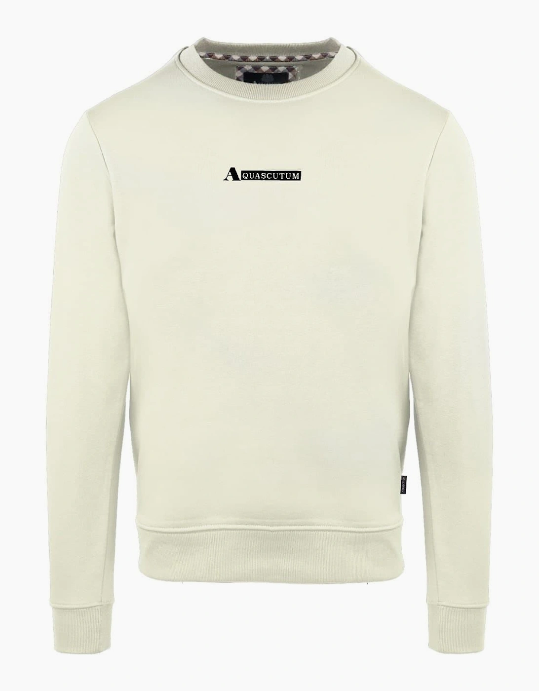 Crew Neck Ribbed Collar Long Sleeve Sweatshirt, 2 of 1