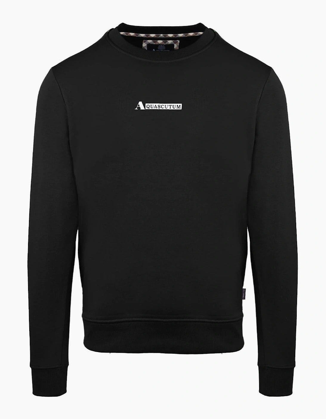 Crew Neck Ribbed Collar Long Sleeve Sweatshirt, 2 of 1