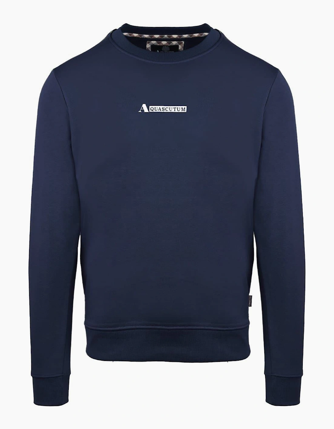 Crew Neck Ribbed Collar Long Sleeve Sweatshirt, 2 of 1