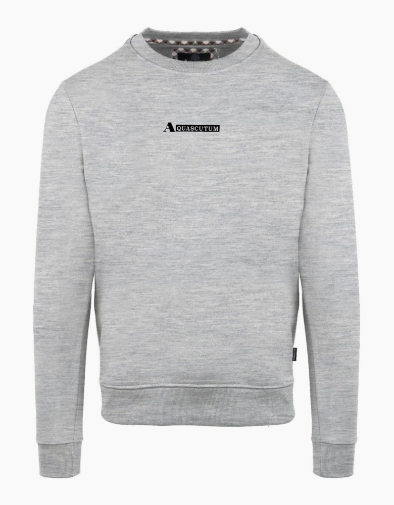 Crew Neck Ribbed Collar Long Sleeve Sweatshirt