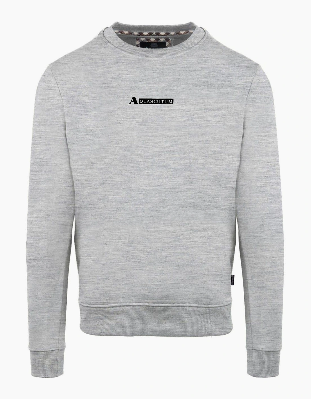 Crew Neck Ribbed Collar Long Sleeve Sweatshirt, 2 of 1
