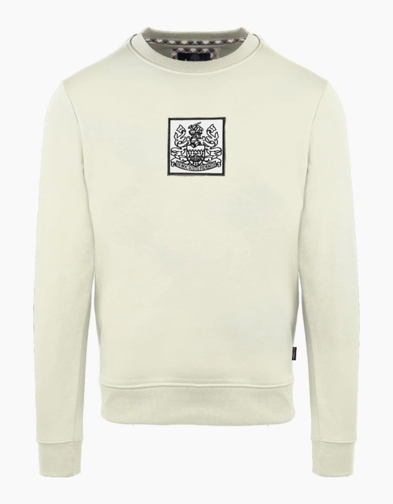 Crew Neck Ribbed Collar Long Sleeve Sweatshirt