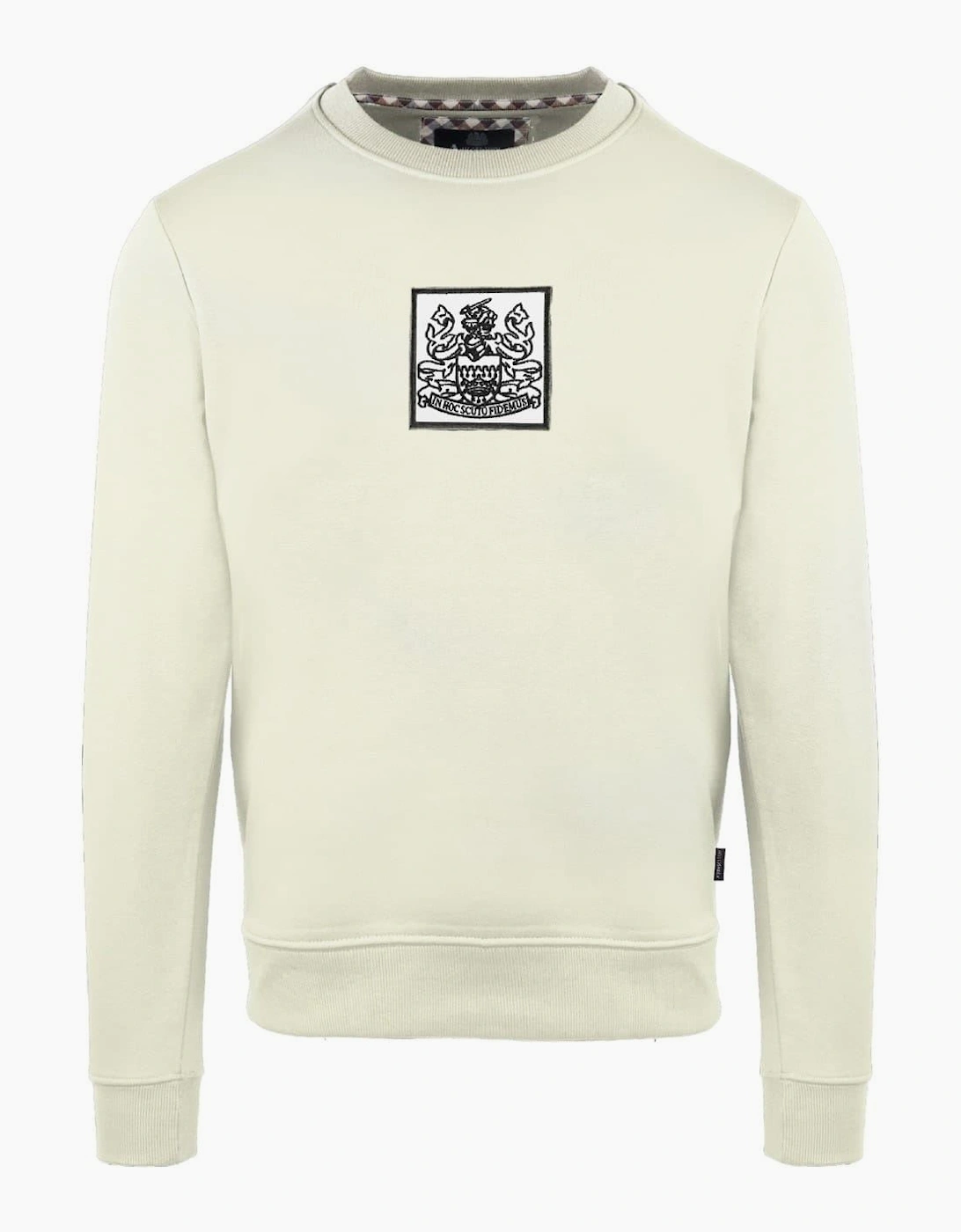 Crew Neck Ribbed Collar Long Sleeve Sweatshirt, 2 of 1
