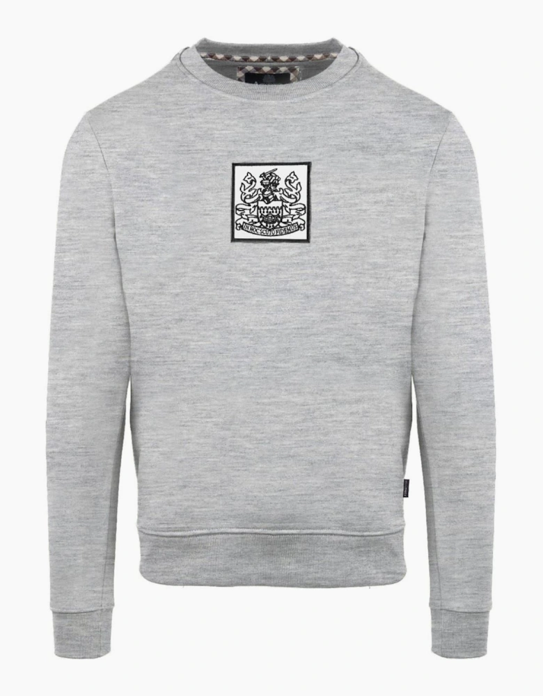 Crew Neck Ribbed Collar Long Sleeve Sweatshirt