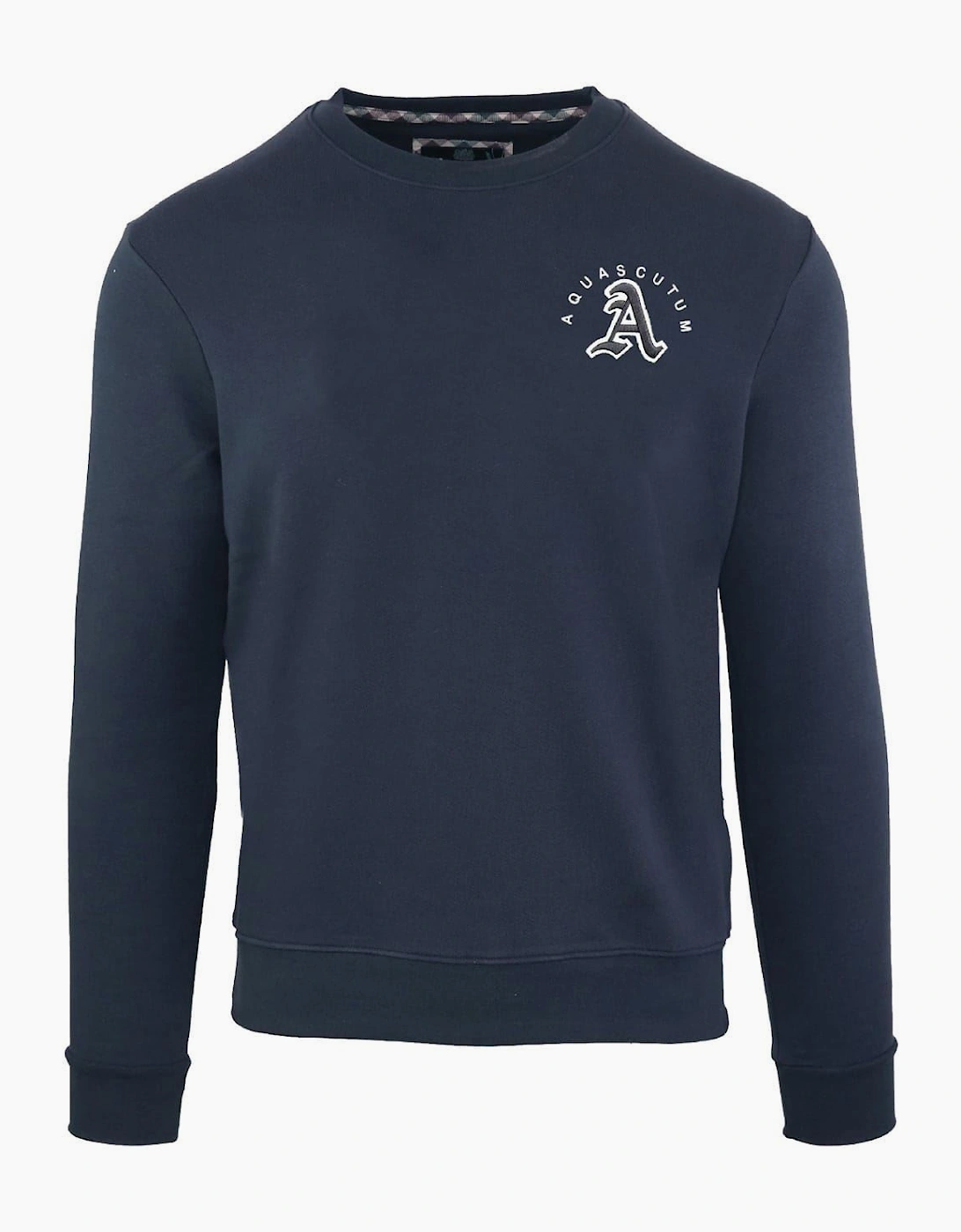 Embroidered Crew Neck Long Sleeve Sweatshirt, 2 of 1