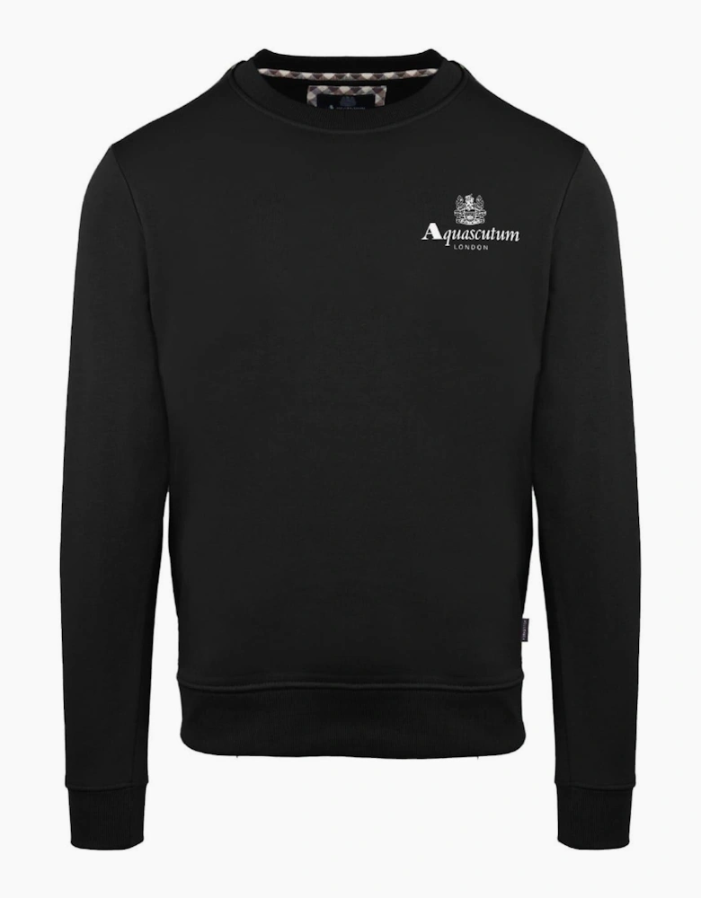 Crew Neck Ribbed Collar Long Sleeve Sweatshirt