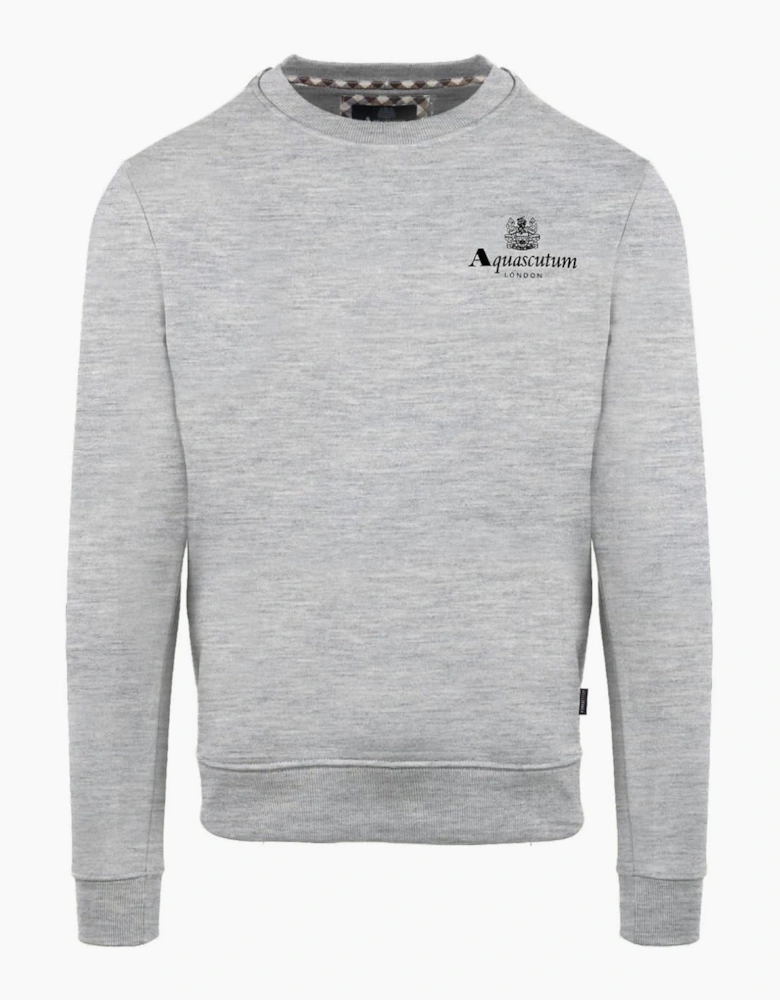 Crew Neck Ribbed Collar Long Sleeve Sweatshirt