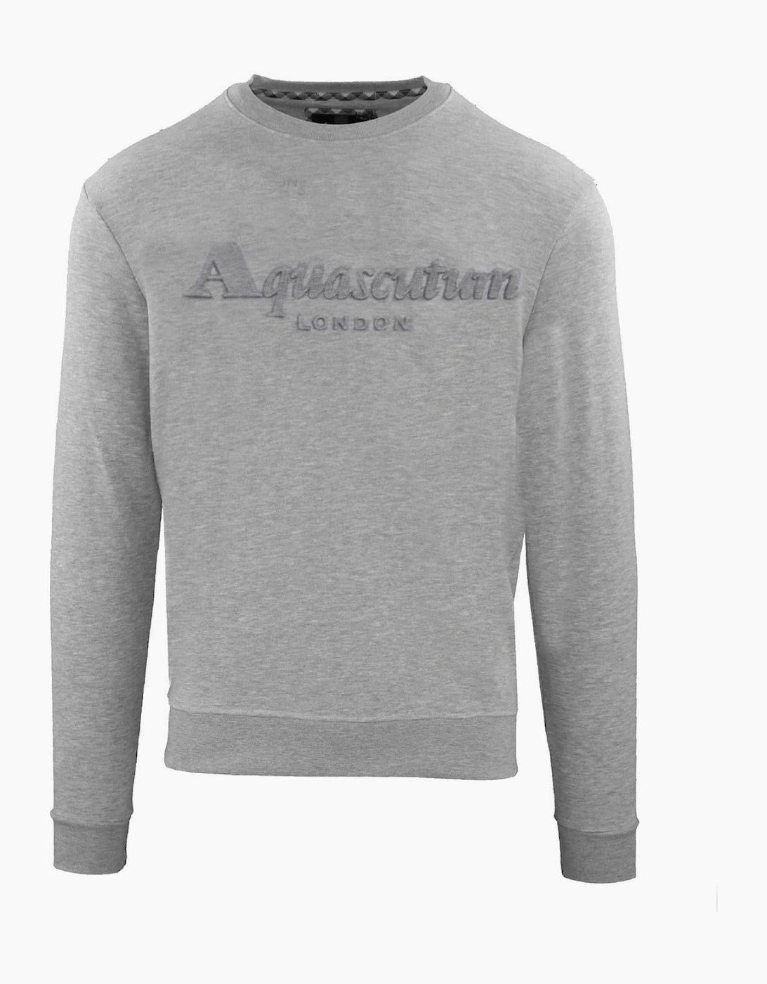 Embroidered Crew Neck Long Sleeve Sweatshirt