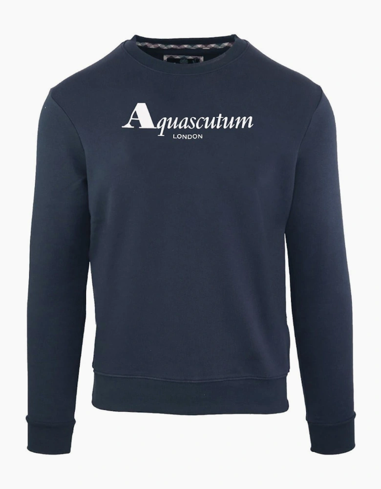 Crew Neck Ribbed Collar Long Sleeve Sweatshirt