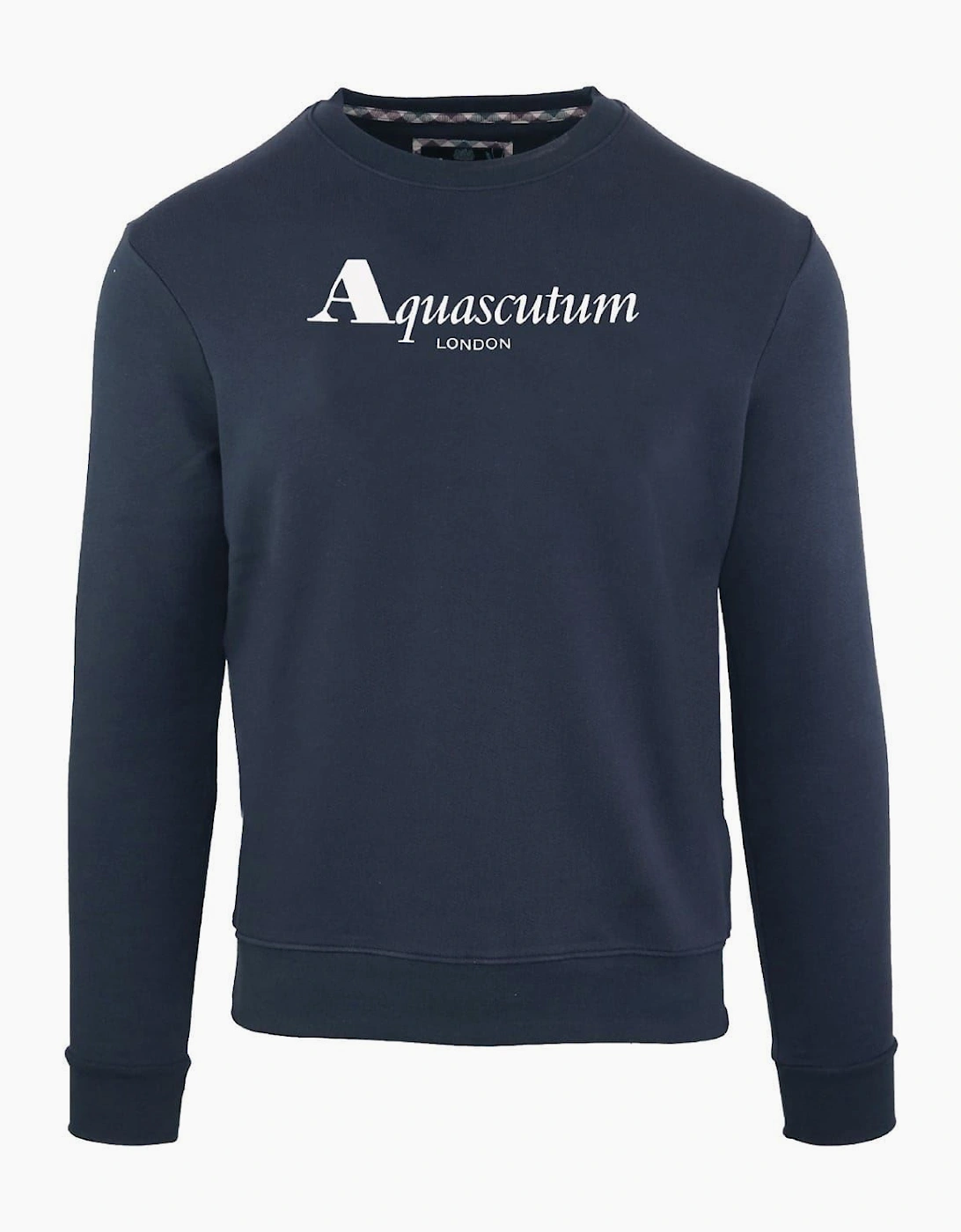 Crew Neck Ribbed Collar Long Sleeve Sweatshirt, 2 of 1