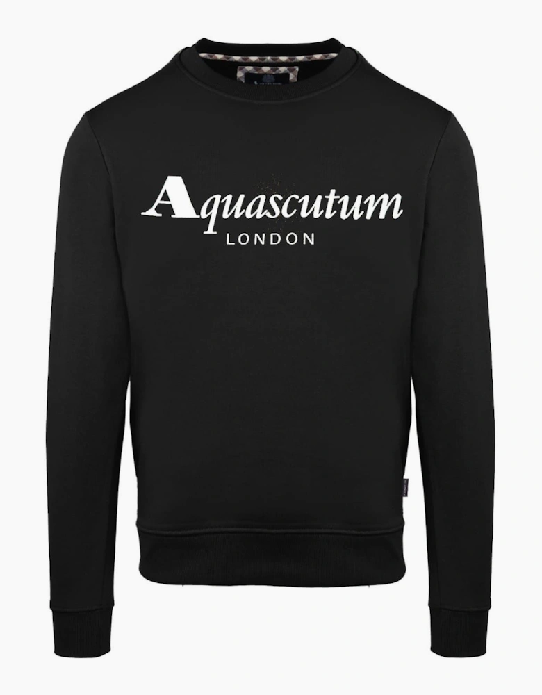 Crew Neck Ribbed Collar Long Sleeve Sweatshirt