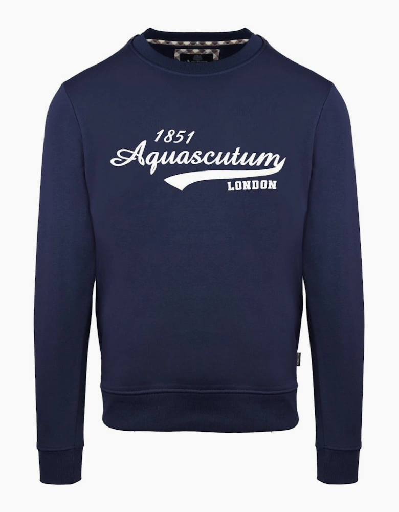 Printed Logo Crew Neck Long Sleeve Sweatshirt