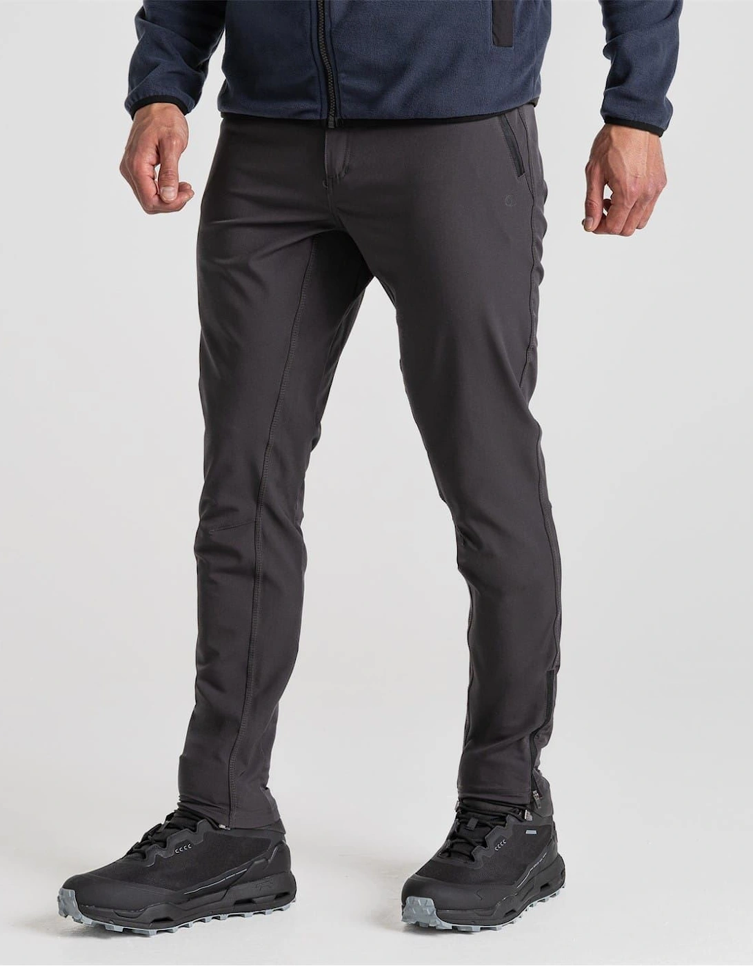Expedition Solid Patterned Slim Trousers