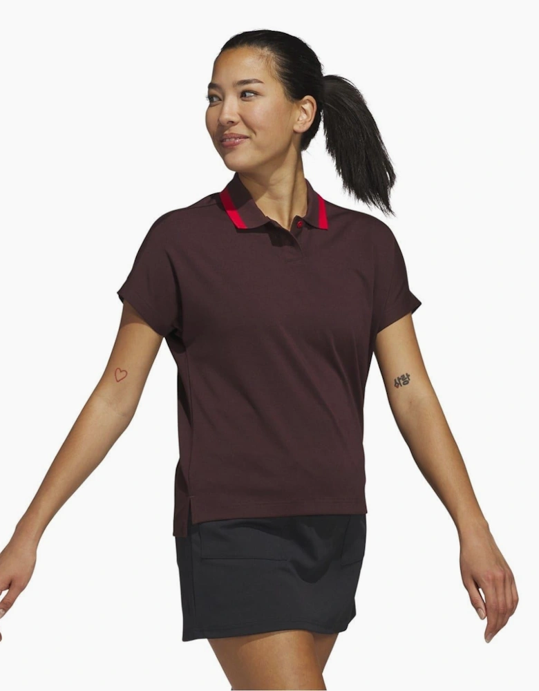 Collared Neck Short Sleeve Polo Shirt