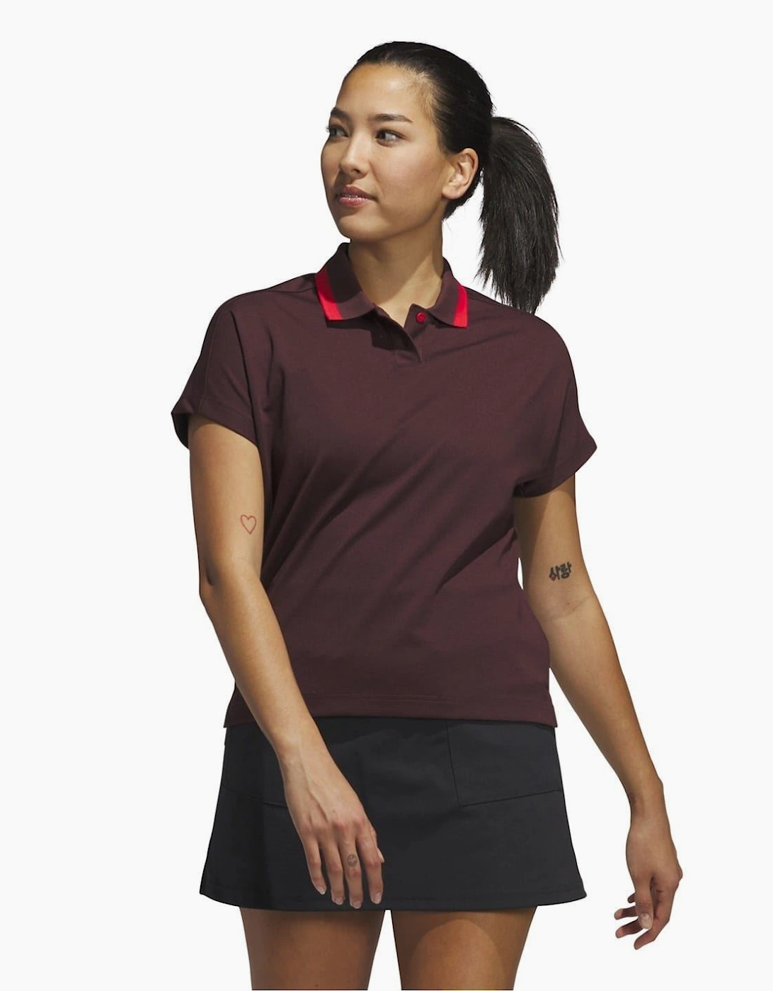 Collared Neck Short Sleeve Polo Shirt