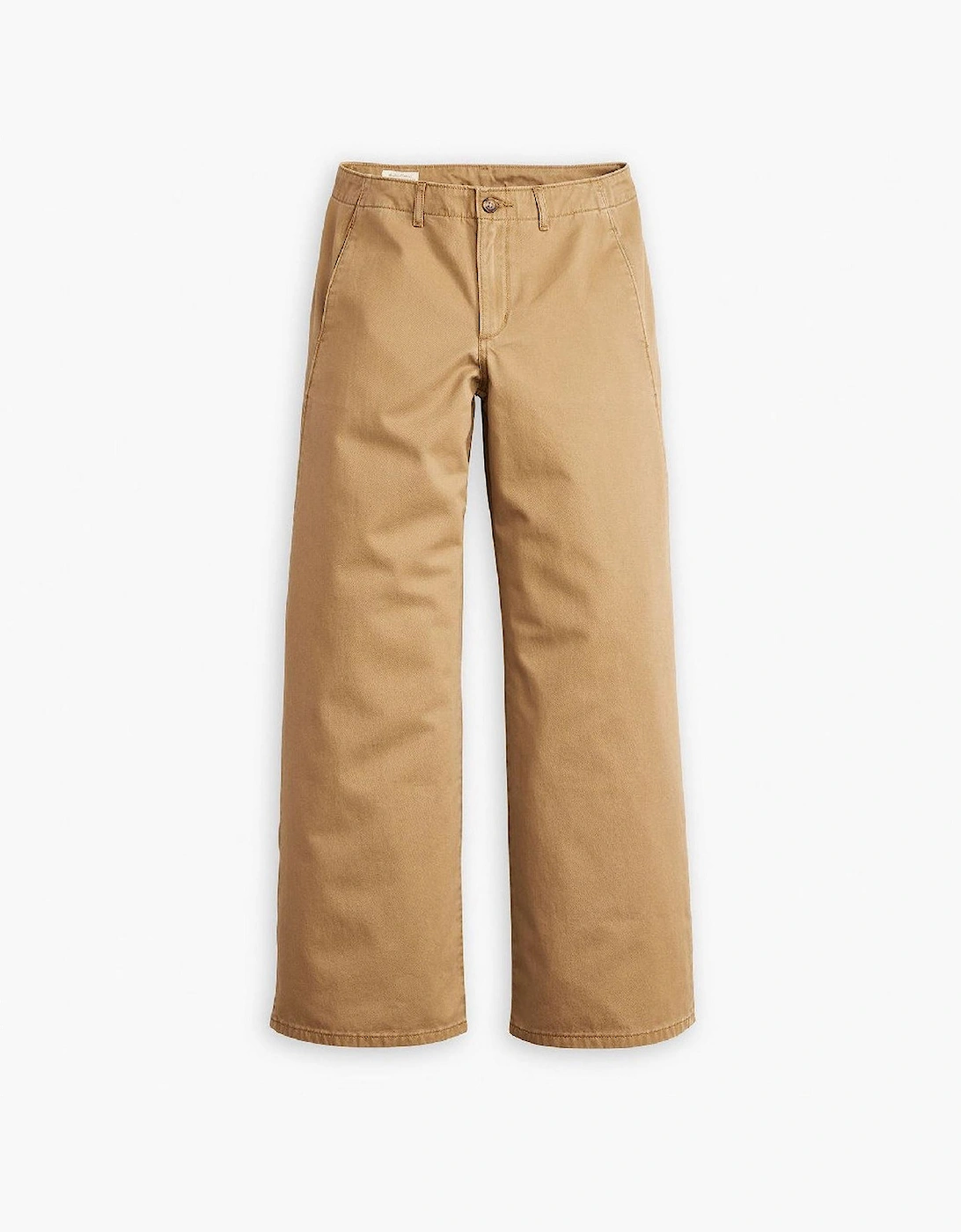 Levis Women's Brown Levi's Big Yikes Solid Patterned Wide Leg Chinos  26 L29