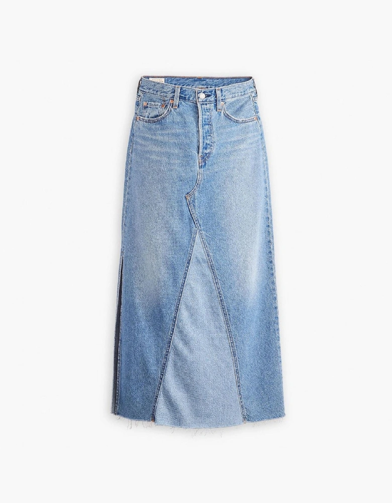 Regular Fit Iconic Long Mid Rise Skirt