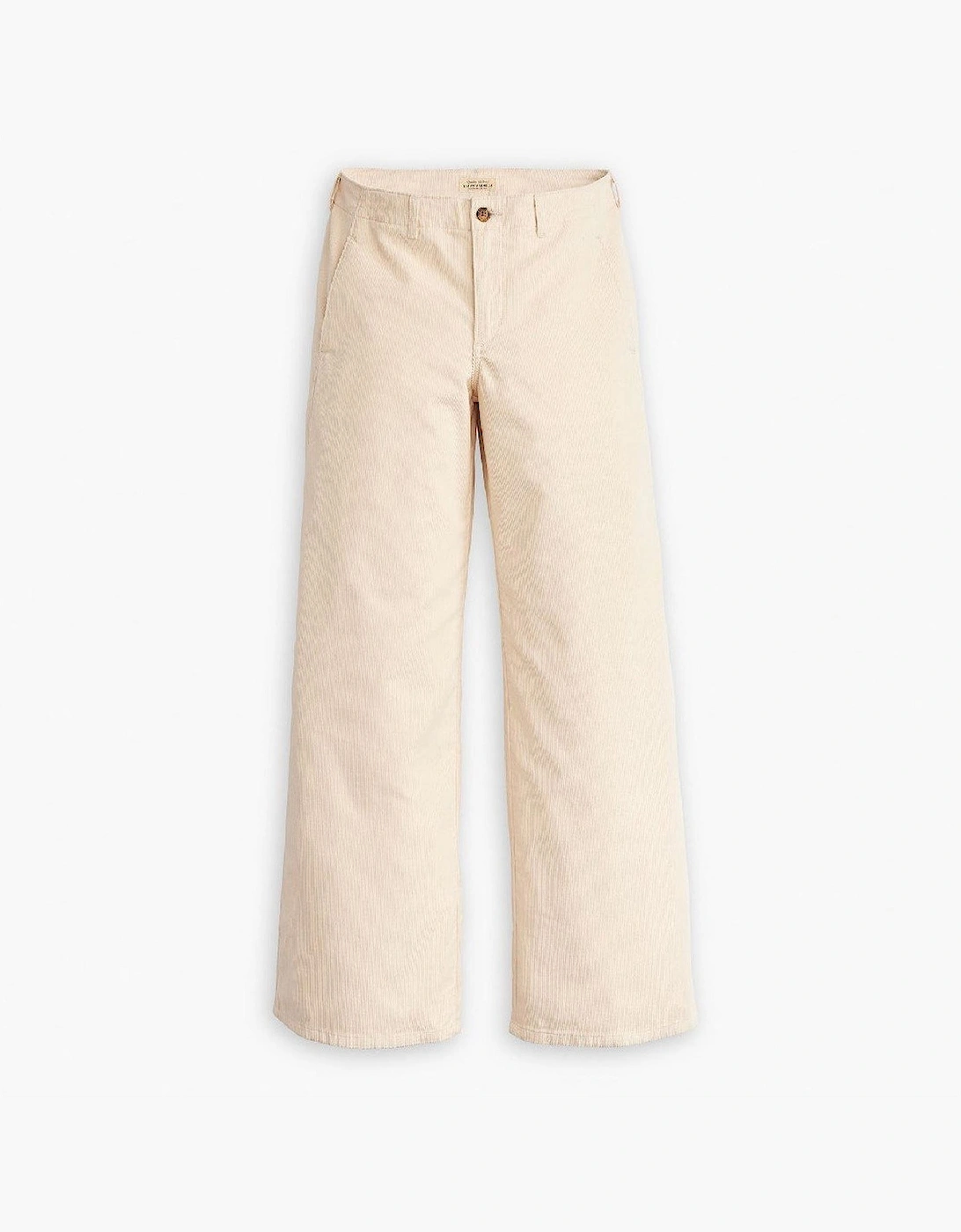 Levis Women's Tan Levi's Big Yikes Solid Patterned Wide Leg Chinos  31 L29