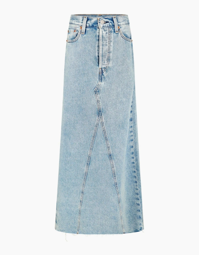Regular Fit Iconic Long Mid Rise Skirt