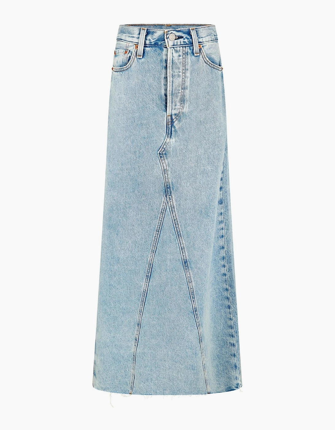 Regular Fit Iconic Long Mid Rise Skirt