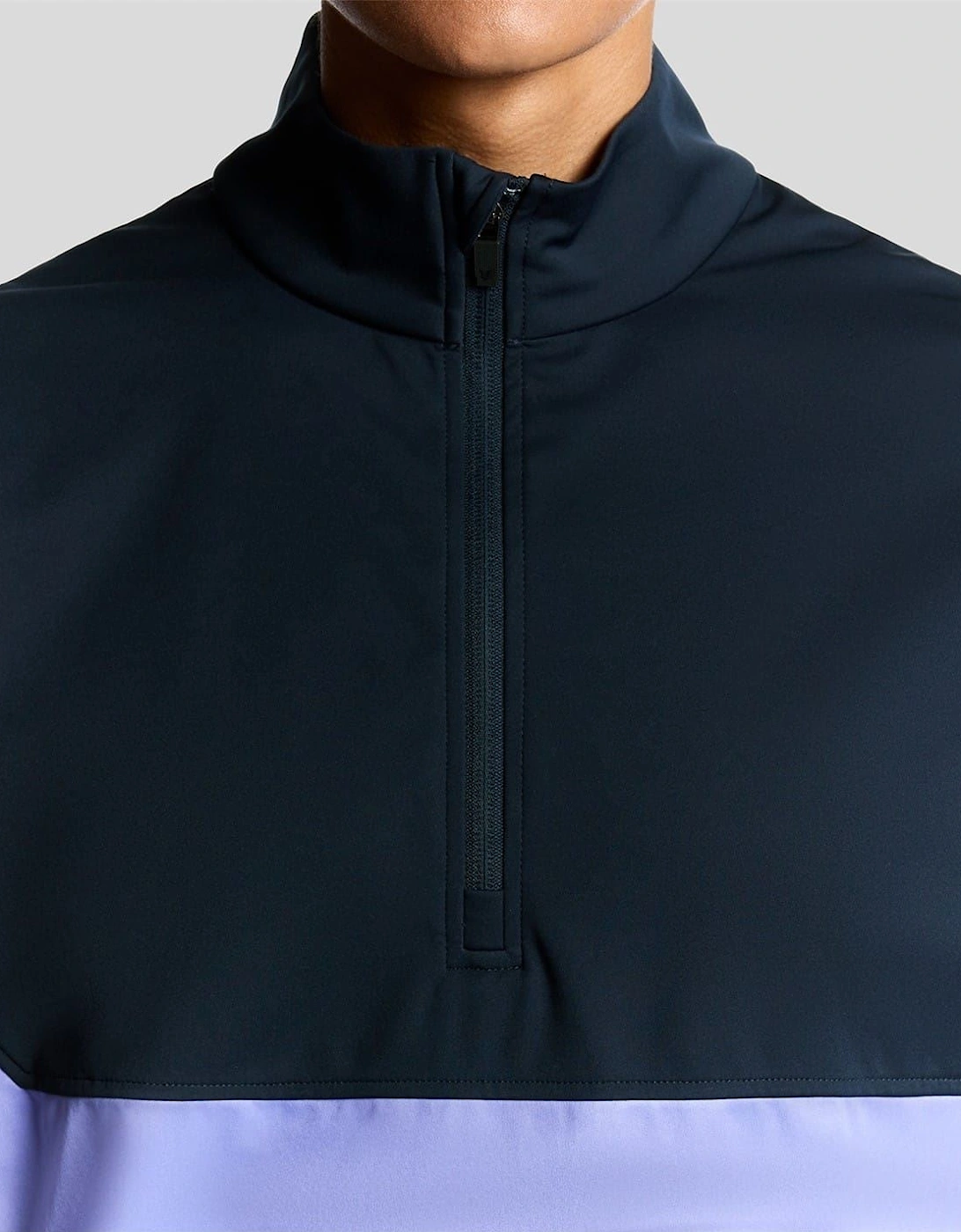 Funnel Neck High Collar Short Sleeve Athletic Shirt, 4 of 3