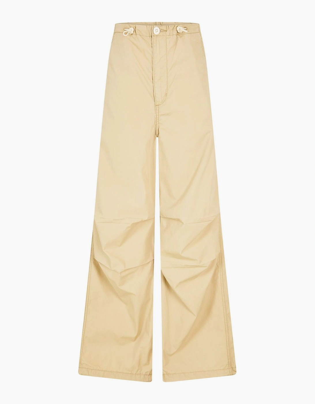 Solid Patterned Wide Parachute Pants, 3 of 2