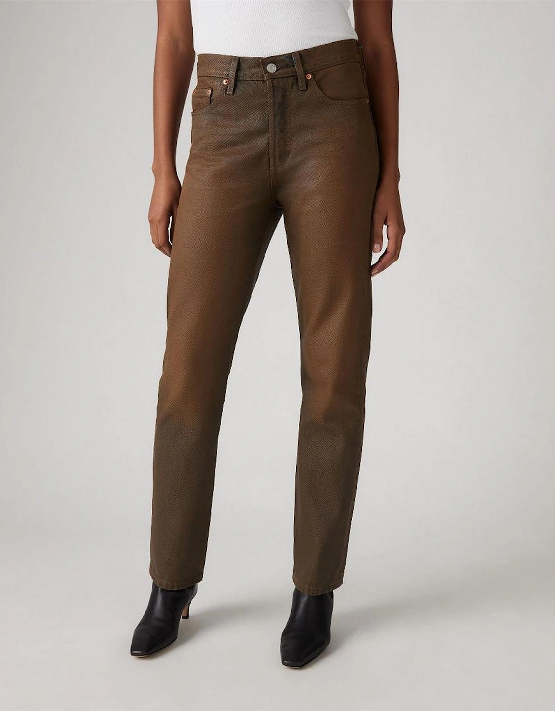 501 Straight Leg Five Pocket Jeans