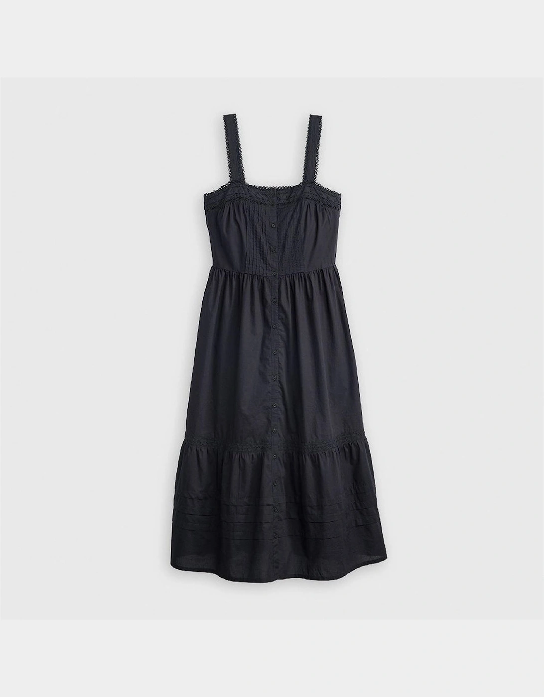 Cici Square Neck Sleeveless Midi Dress
