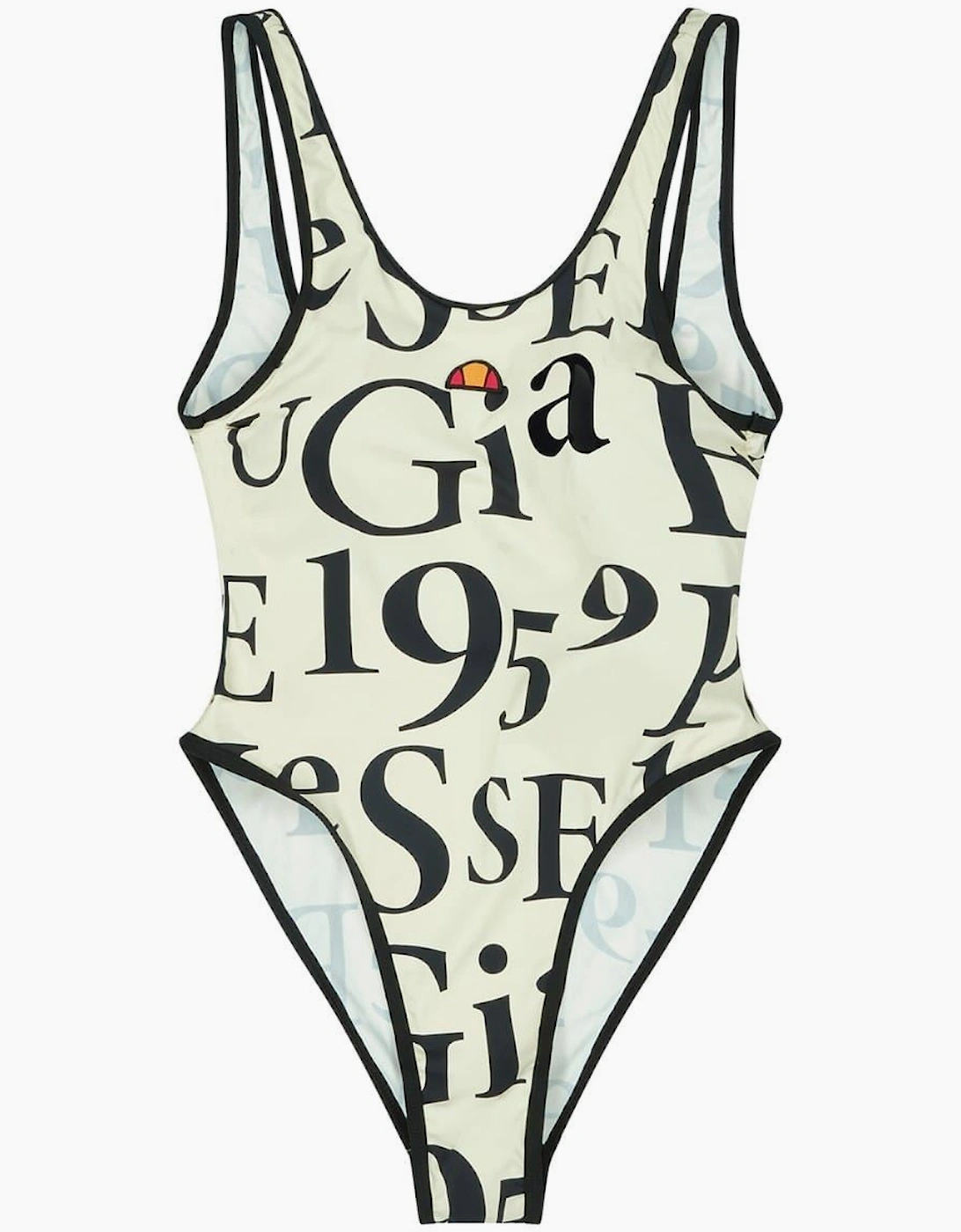 Nives Body Lettering Graphic Swimsuit