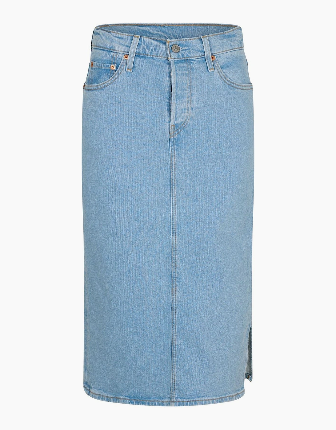 Solid Patterned Side Slit Skirt